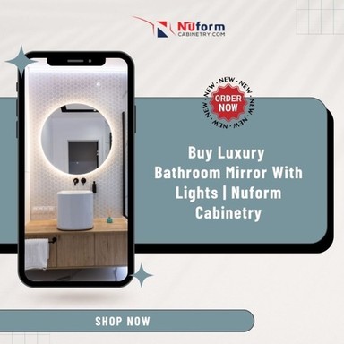 Buy Luxury Bathroom Mirror With Lights Nuform Cabi