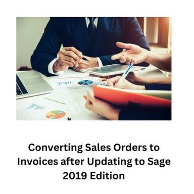 Converting Sales Orders to Invoices after Updating