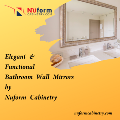 Elegant and functional bathroom wall mirrors by Nu